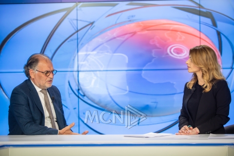 Kokëdhima në studion e MCN Tv