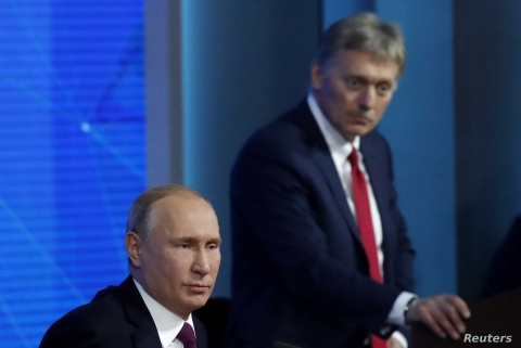 Presidenti rus, Putin dhe zëdhënësi i Kremlinit, Peskov