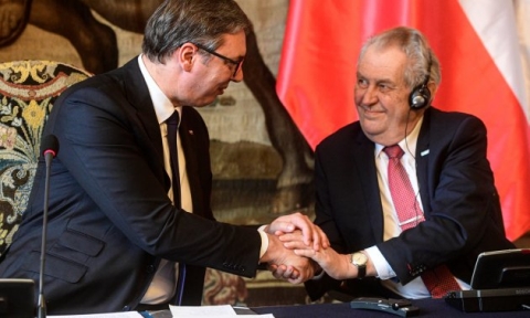 Aleksander Vuçiç dhe Milos Zeman