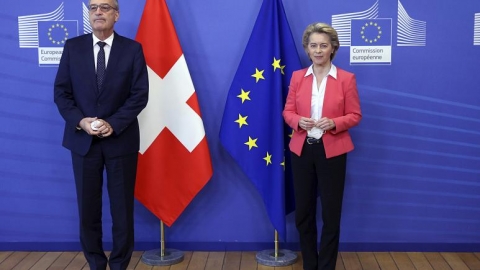 Presidenti zviceran, Guy Parmelin, dhe Presidentja e Komisionit Evropian, Ursula Von der Leyen